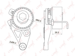 Натяжитель ремня ГРМ FORD FOCUS II 1.4/1.6 PB-1075