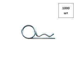 Шплинт 3.5 мм пружинный (длина L= 75мм; вн.диамтр.гол. 17,5мм) ж.ц. 1000шт FORTLUFT sts031875