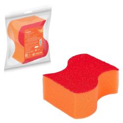 AIRLINE AB-T-06 Губка поролоновая с эластомером "Волна" (10*7,5*5см) (пакет с европодвесом)
