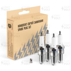 Свечи зажигания для а/м Лада 2110 инж. 8кл. (зазор 1мм, с резистором) (кмпл. 4шт) (VSP 0013)