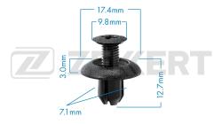 Клипса крепёжная Mitsubishi Toyota (миним. кол-во заказа 10 шт) be-1133