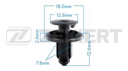 Клипса крепёжная Hyundai Subaru (миним. кол-во заказа 10 шт) be-1577