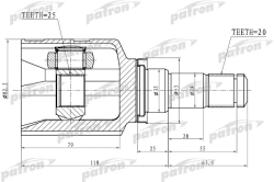 ШРУС PCV1763