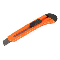 Нож с выдвижным сменным лезвием пластик 18мм (ATAY003)