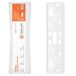 Рамка под номерной знак "Белая", с планкой (AFC-04)