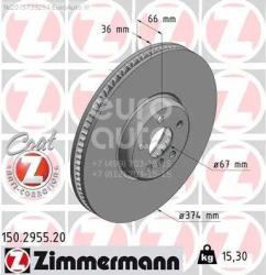Диск тормозной BMW 5 (G30, G31, F90) 16-, BMW6 GT (G32) 17-, BMW7 (G11, G12) 15- ПЕР ВЕНТ ПРАВ 374X3 150295520