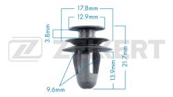 Клипса крепёжная Toyota (миним. кол-во заказа 10 шт) be-1092