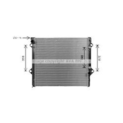 Радиатор охлаждения Toyota Land Cruiser Prado 120 3.0TD (03-09)