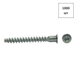 Винт 7,0х70 Конфирмат вн/ш.SW4 (отв.под заглушку) оц. 1000шт FORTLUFT sts021339