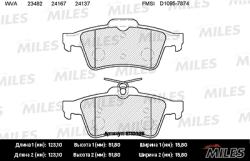 E110005 Колодки торм. FORD FOCUS II/III/MAZDA 3/OPEL VECTRA C/VOLVO S40 зад.SemiMetallic