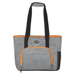 Сумка-холодильник (термосумка)"Пляжная", 19л, 35,5*31*18см, водонепр.,сер. (ADCB005)