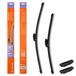 Щетки стеклооч бескаркас универс компл. (2шт.) 500/480мм (20"/19") 2 адптр (AWB-BK-510-475K)