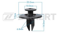 Клипса крепёжная Subaru (миним. кол-во заказа 10 шт) be-2014