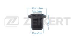 Клипса крепёжная Alfa Romeo Citroen Fiat Iveco Lancia Peugeot Renault (миним. кол-во заказа 10 be-3744