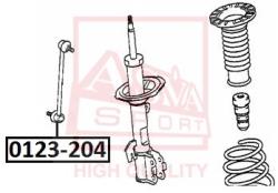 Тяга стабилизатора передняя TOYOTA TOYOTA : RAV4 ACA2# 2000-TOYOTA RAV4 ACA2# 2000-2006 0123-204