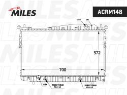 Радиатор CHEVROLET EPICA (05-11) 2.0/2.5 AT acrm148
