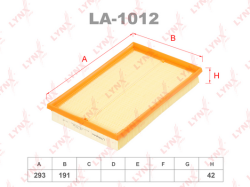 Фильтр воздушный VW GOLF 4/5/CADDY/POLO/SKODA FABIA/OCTAVIA 1.4/1.6 LA-1012