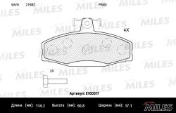 E100317 Колодки тормозные SKODA FELICIA 94-01 передние SemiMetallic