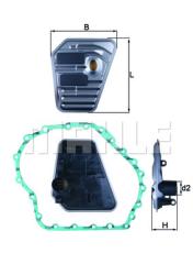 Фильтр АКПП (вариатор) AUDI A4/A6 1.8-3.0 -11 HX167D