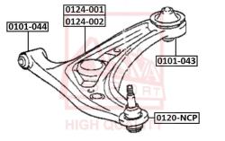 Опора шаровая TOYOTA TOYOTA : YARIS ECHO ECHO VERSO WILL NCP2# LCP2#TOYOTA YARIS NCP13 2001-2005 0120-ncp