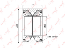 Подшипник ступ.OPEL CORSA D/FIAT/PSA 99- пер. WB-1287