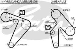 Ремень ГРМ MITSUBISHI / HYUNDAI 2.5 98-/ RENAULT 2.2 93-01  (163x25) 5435XS