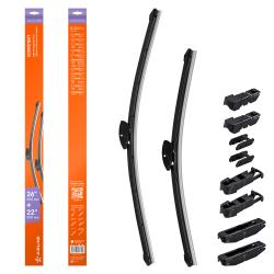 Щетки стеклооч бескаркас универс компл. (2шт.) 650/550мм (26"/22") 5 адптр (AWB-BK-650-550K)