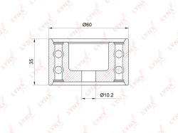 Ролик ремня ГРМ HYUNDAI SONATA NF/SANTA FE/KIA CARENS YM320520