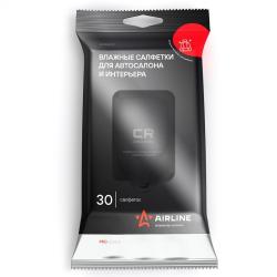 AIRLINE ANSS03 Салфетки влажные для автосалона и интерьера PRO (30 шт.)