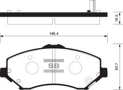 Колодки передние SP2185