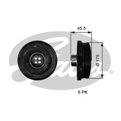 Шкив коленвала BMW E90/F10/F11/F25 N47 TVD1136