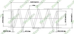 Пружина подвески задней FORD: MONDEO III 00-, MONDEO III седан 00- SCP10105