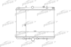 PRS3504 Радиатор системы охлаждения