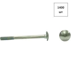 Болт 6х80 DIN 603 (кв. подголов.) оц. 1400шт FORTLUFT sts025798