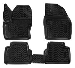 AIRLINE ACM-PS-30 Ковры для Ford Kuga (2013-), 4 шт., выс. борт, 3D с подпятником, ТЭП, черн.