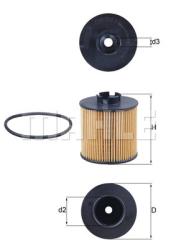 Фильтр масляный VW GOLF/JETTA/PASSAT 05-/AUDI A3/SKODA OCTAVIA 03- OX341D
