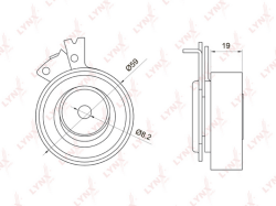 Ролик ремня ГРМ DAEWOO MATIZ/SPARK 0.8/1.0 03- TM263010