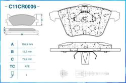 Колодки передние C11CR0006