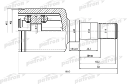 ШРУС PCV1486