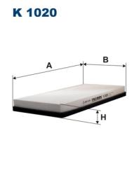 Фильтр салона PEUGEOT 406 11/95- K 1020