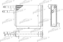PRS2081 Радиатор отопителя