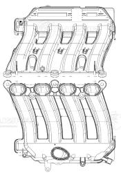 LUZAR LIM 0902 Коллектор впускной для а/м Renault Duster (10-) 2.0i [F4R]