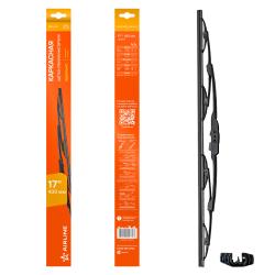 Щетка стеклоочистителя каркас 430мм (17") 1 адаптер (AWB-K-430)