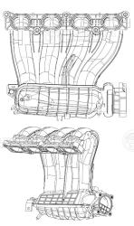LUZAR LIM 1401 Коллектор впускной для а/м Nissan Qashqai (06-)/X-Trail (07-) 2.0i [MR20DE]