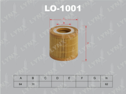 Фильтр масляный SKODA FABIA 1.2 01-/VW POLO 1.2 01- LO-1001