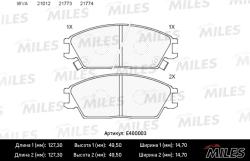 E400003 Колодки тормозные HYUNDAI ACCENT/GETZ передние LowMetallic