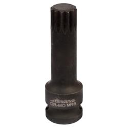 AIRLINE ATAS039 Головка ударная торцевая 1/2" DR внешний SPLINE M18 L=78 мм
