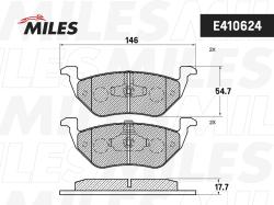 Колодки тормозные FORD MAVERICK/MAZDA TRIBUTE 2.3-3.0 01- задние LowMetallic E410624