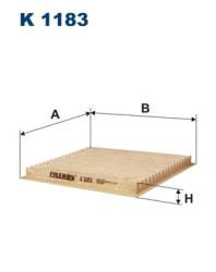 Фильтр салона TOYOTA YARIS/RAV 4 01- K 1183