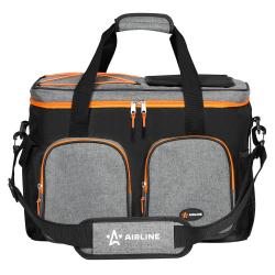 Сумка-холодильник (термосумка) PRO, 36л, 44*33*25см, водонепр., чер./сер.(ADCB004)